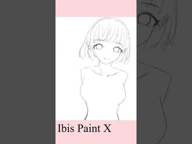 【イラストメイキング】心の優しい女の子 #shorts #可愛い #ibispaintx