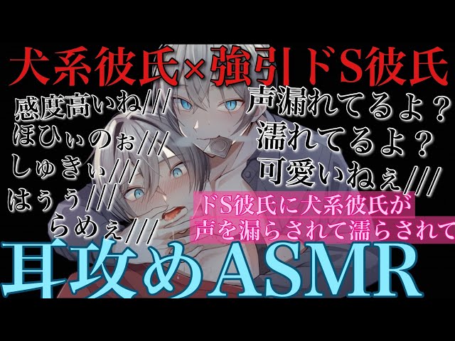 【BLボイス耳鳴めASMR】ドS彼氏に気持ち良い事された犬系彼氏が声を我慢出来なくて漏らしちゃい最後までされるりねふ、めねふASMR立体音響バイノーラル録音