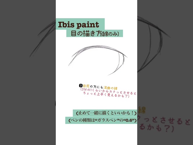 【イラストメイキング】15秒で教える目の描き方！！ #shorts #ibispaintx #目