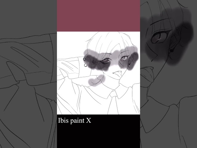 【イラストメイキング】舌出しイケメン男子 #shorts #イラスト #イラストメイキング #ibispaintx