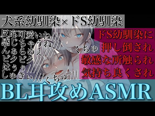 【BLボイス耳鳴めASMR】ドS幼馴染に弱い所攻められて可愛い声が漏れちゃって我慢出来なくて最後までされるりねふ、めねふASMR立体音響バイノーラル録音女性向けボイス腐女子腐男子向けボイス
